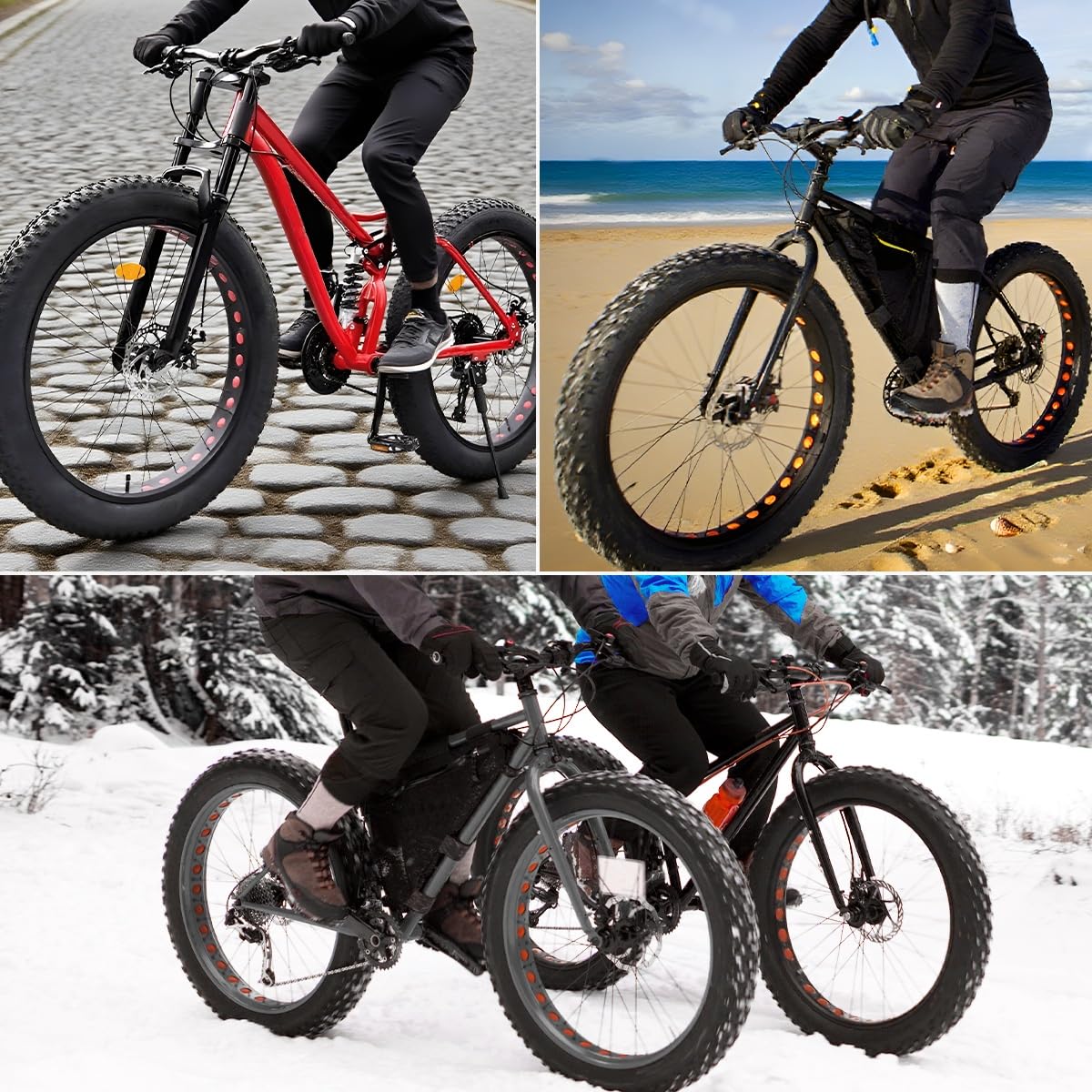 Amazon | ファットタイヤ自転車用ホイール、20/24/26 x 4.0インチ